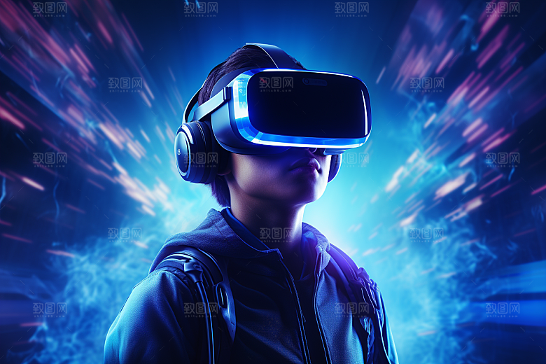 赛博VR眼镜赛博朋克时尚素材