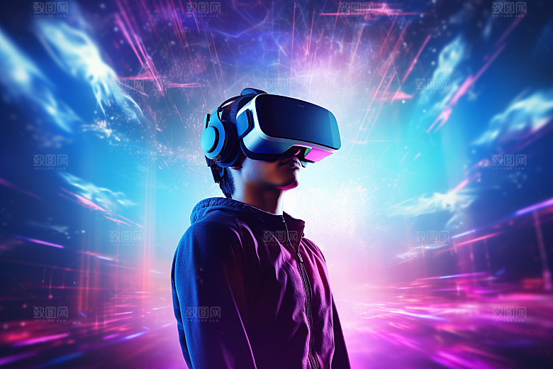 赛博VR眼镜科幻科技素材