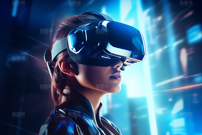 赛博VR眼镜科幻赛博朋克素材