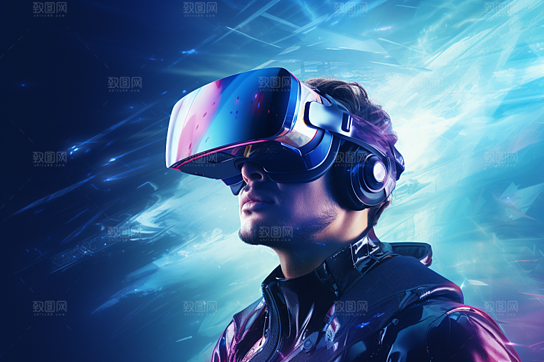 赛博VR眼镜夜之城电子设备素材