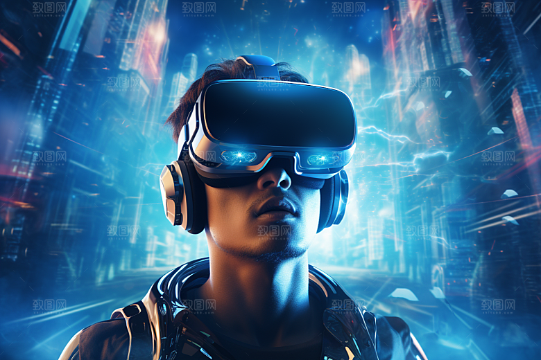 赛博VR眼镜科技电子设备素材
