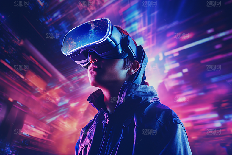 赛博VR眼镜未来科幻素材
