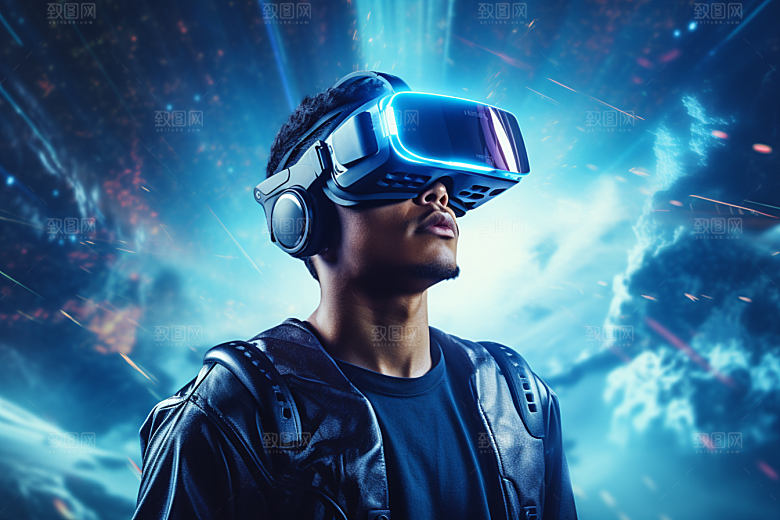 赛博VR眼镜科技高清素材