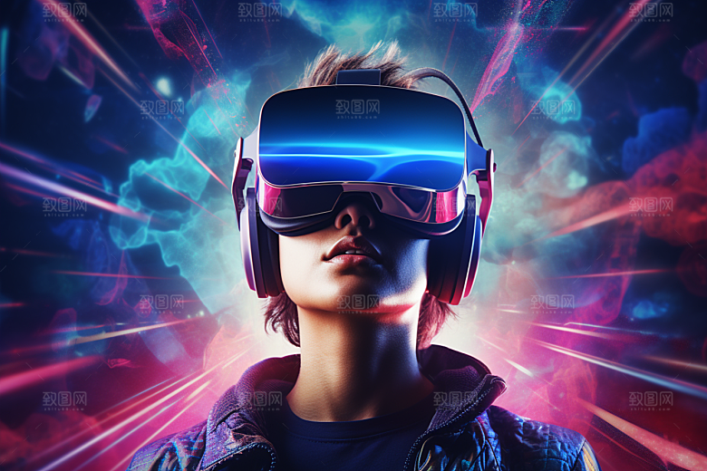 赛博VR眼镜科幻未来素材