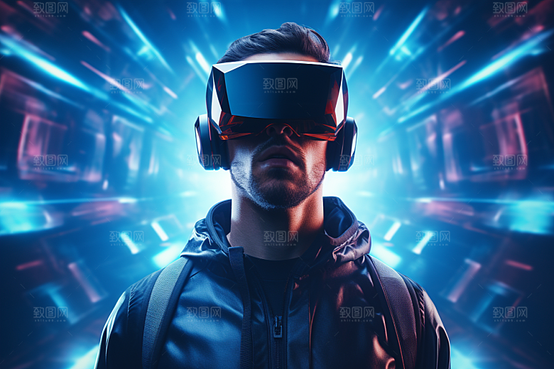 赛博VR眼镜赛博朋克时尚素材
