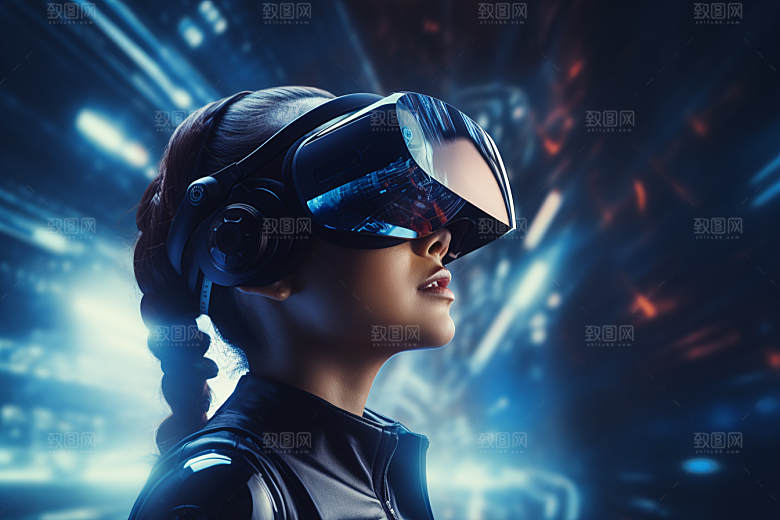 赛博VR眼镜高清未来素材