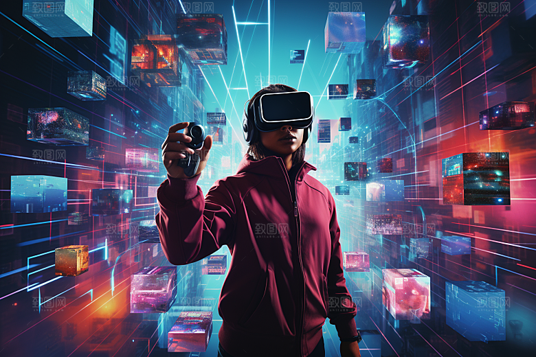 赛博VR眼镜高清头戴式眼镜素材