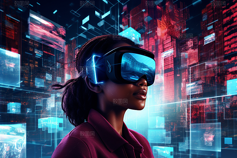 赛博VR眼镜未来科幻素材