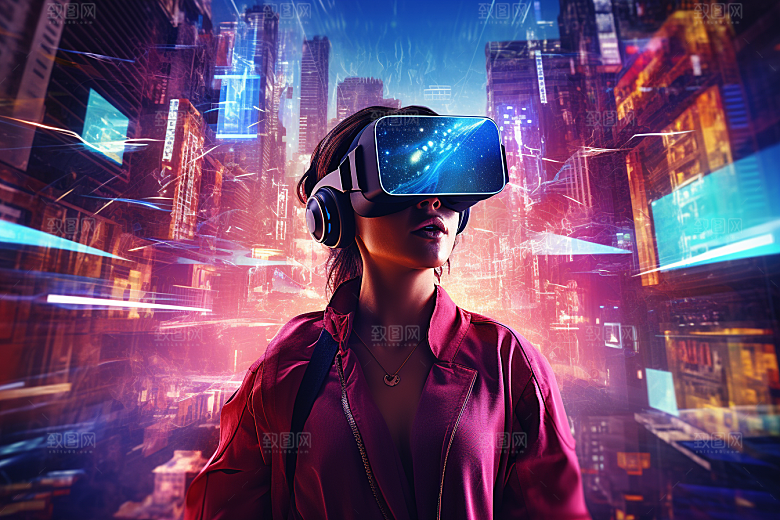赛博VR眼镜科技高清素材