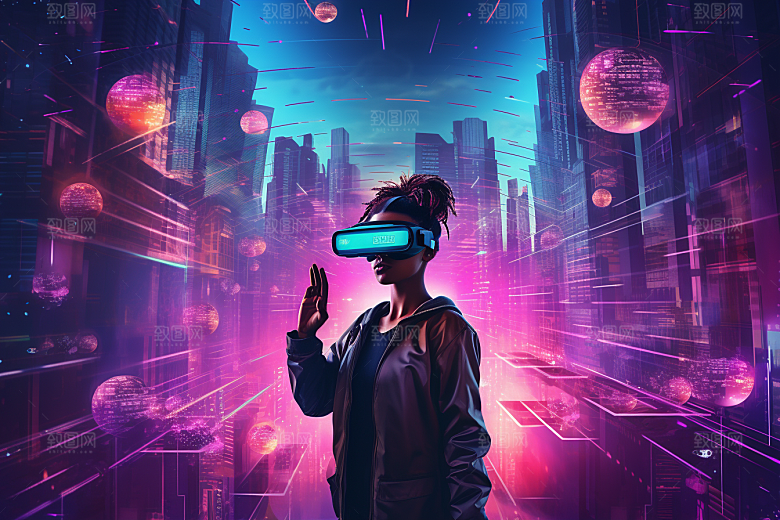 赛博VR眼镜高清科幻素材