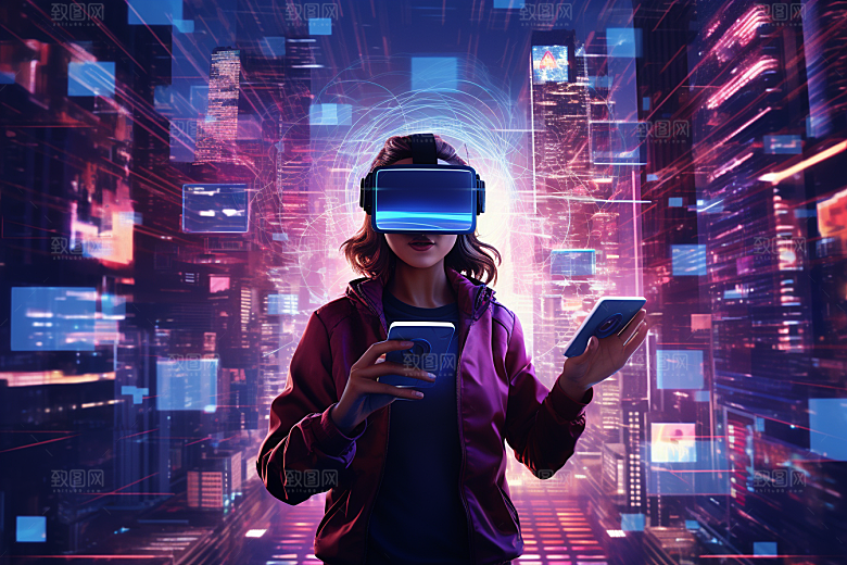 赛博VR眼镜高清头戴式眼镜素材