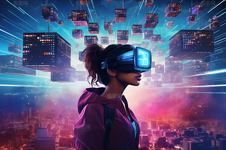 赛博VR眼镜未来科幻素材