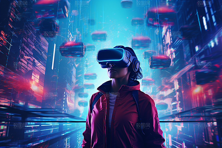 赛博VR眼镜高清科幻素材