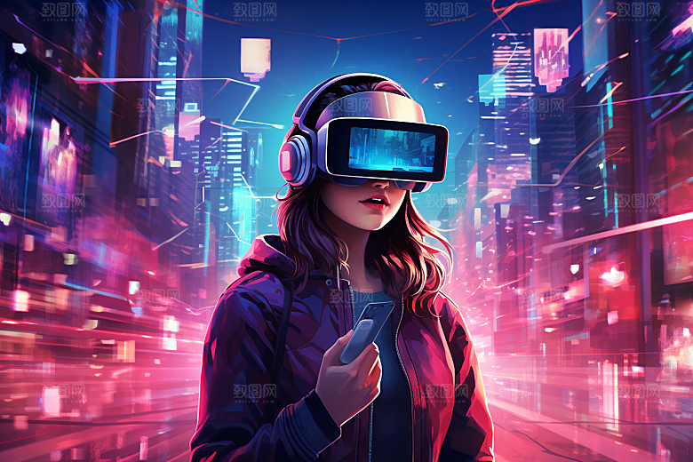 赛博VR眼镜头戴式眼镜高清素材