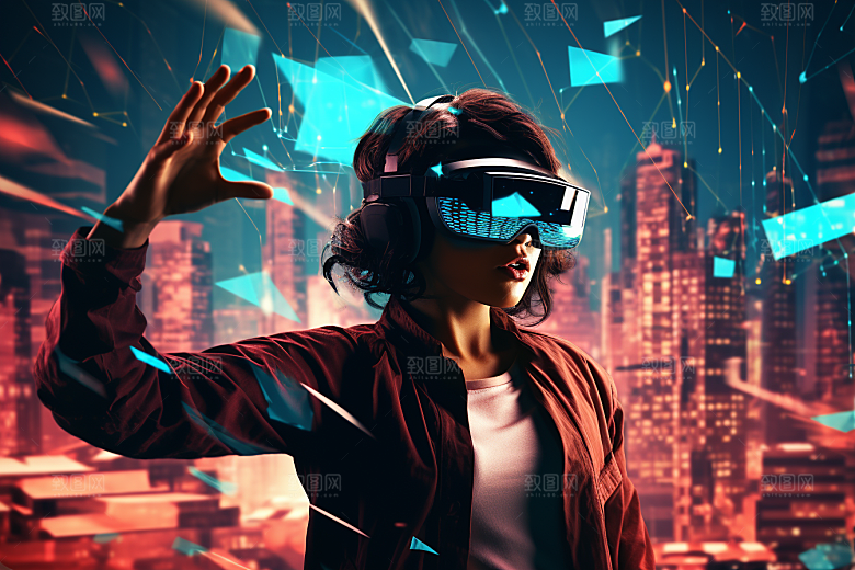 赛博VR眼镜高清科幻素材
