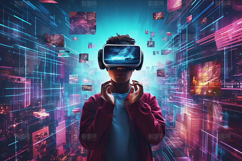赛博VR眼镜高清赛博朋克素材