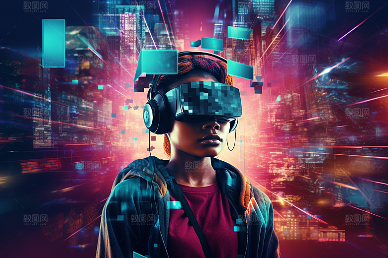 赛博VR眼镜高清电子设备素材