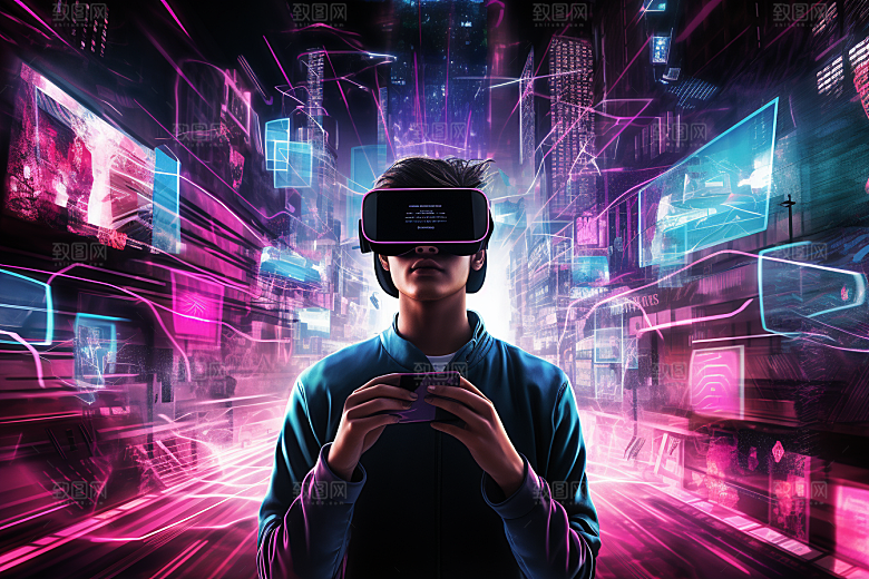 赛博VR眼镜高清赛博朋克素材