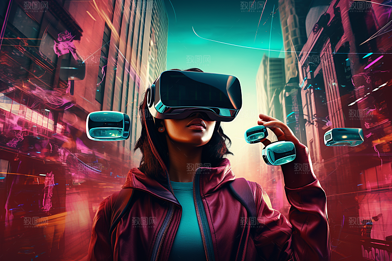 赛博VR眼镜高清科幻素材