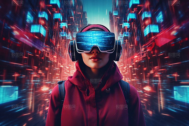 赛博VR眼镜高清未来素材
