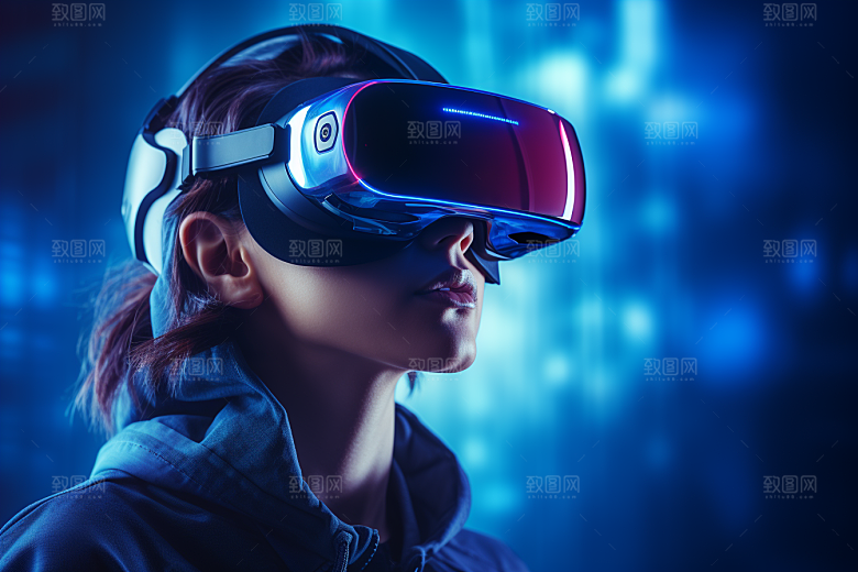 赛博VR眼镜科技高清素材