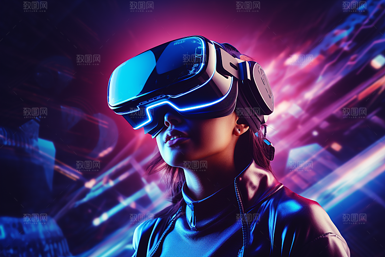 赛博VR眼镜时尚高清素材