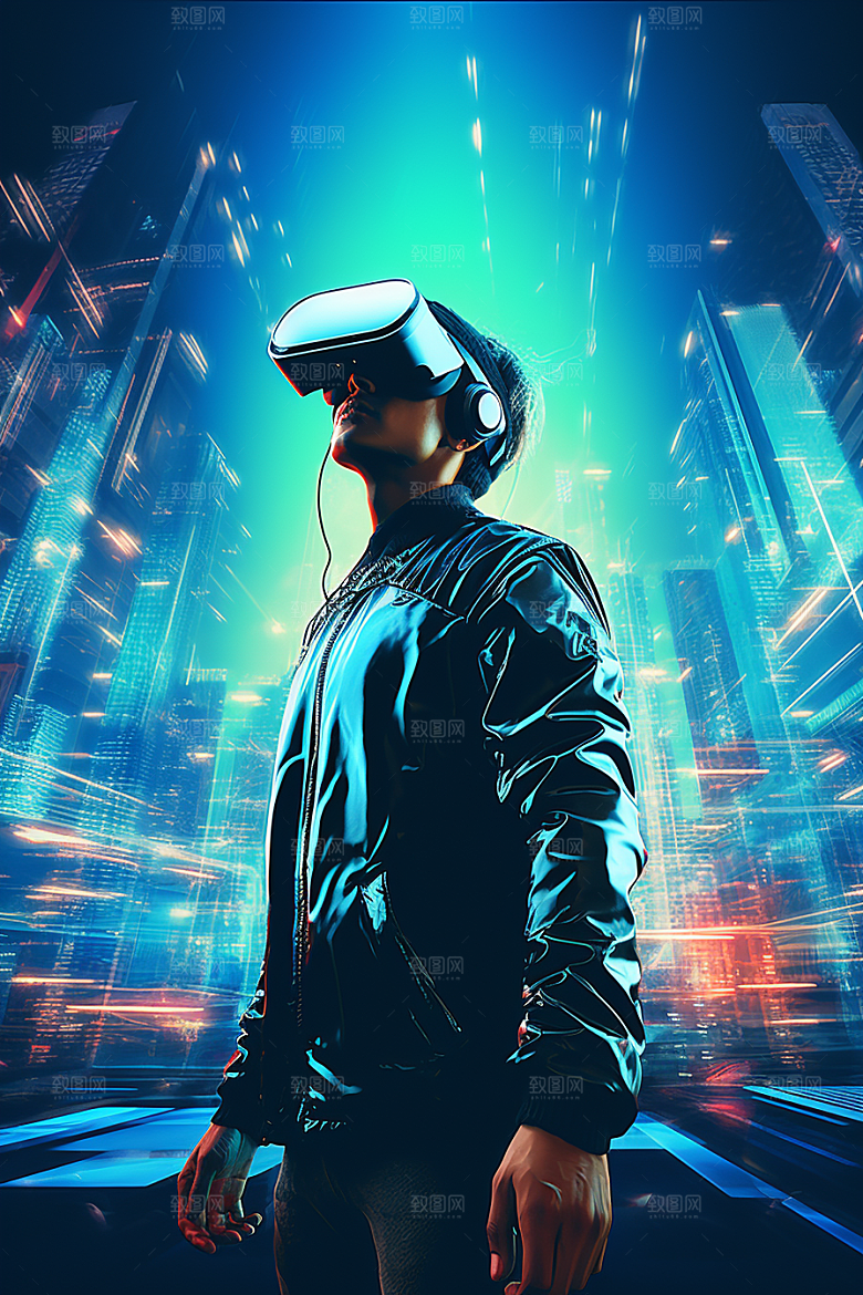 赛博VR眼镜高清赛博朋克素材