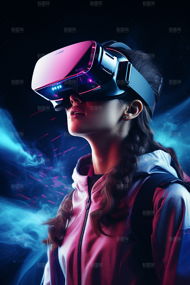 赛博VR眼镜科幻科技素材
