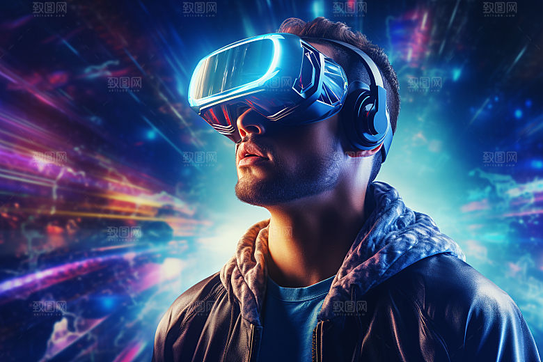 赛博VR眼镜信息技术电子设备素材