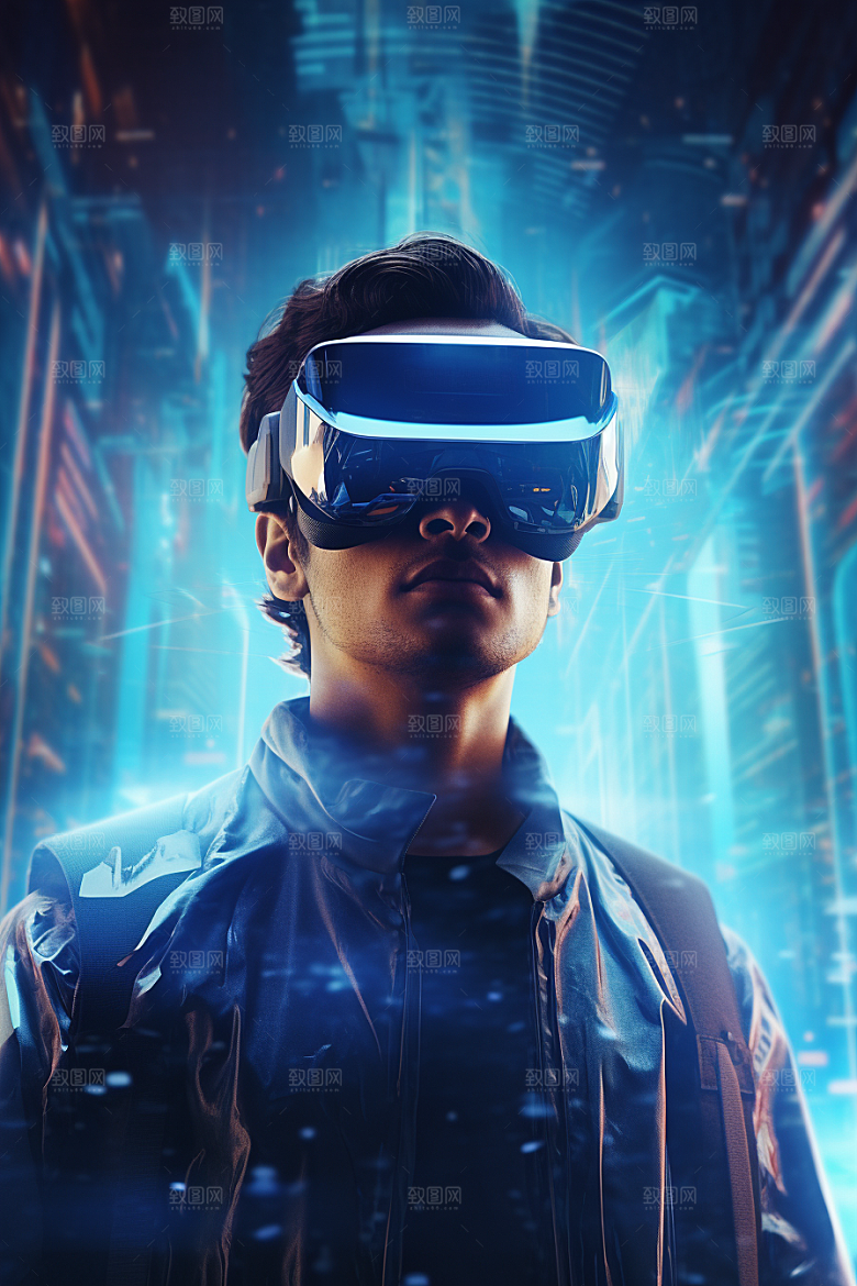 赛博VR眼镜时尚头戴式眼镜素材