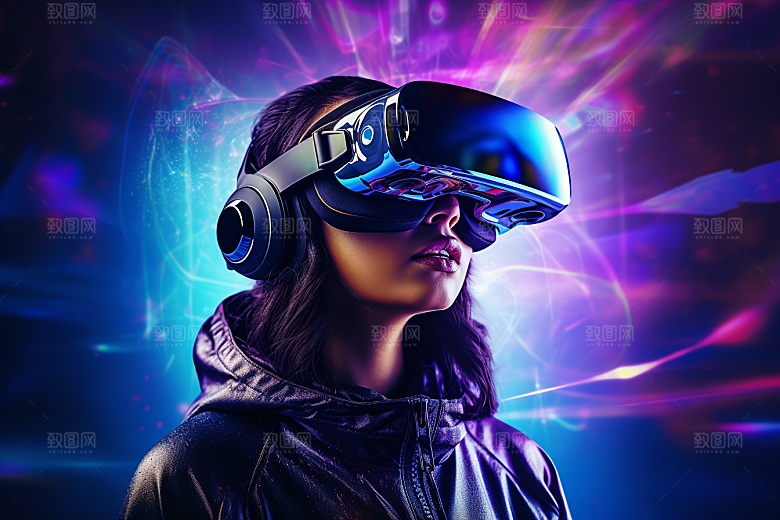 赛博VR眼镜电子设备科幻素材