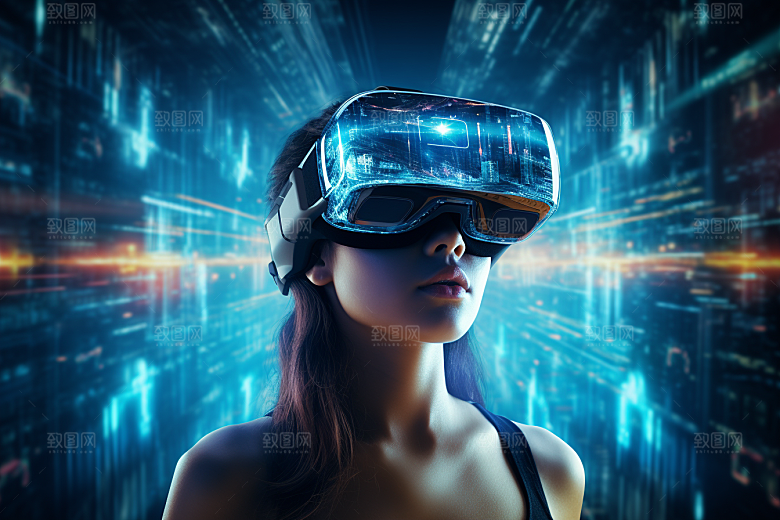 赛博VR眼镜时尚头戴式眼镜素材