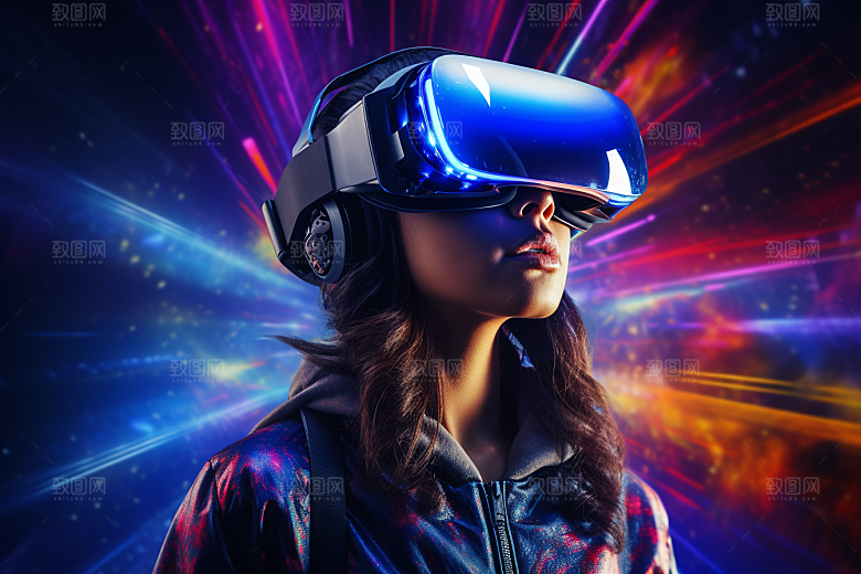 赛博VR眼镜科技高清素材