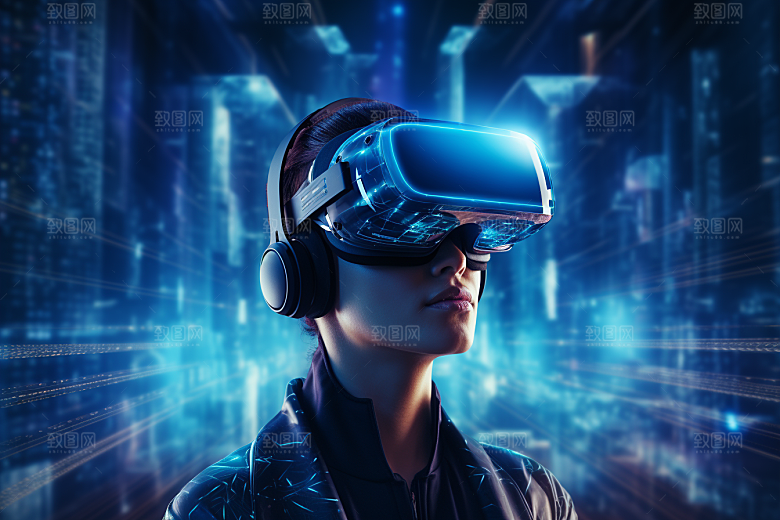 赛博VR眼镜科幻赛博朋克素材