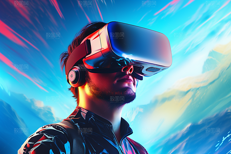 赛博VR眼镜赛博朋克科技素材