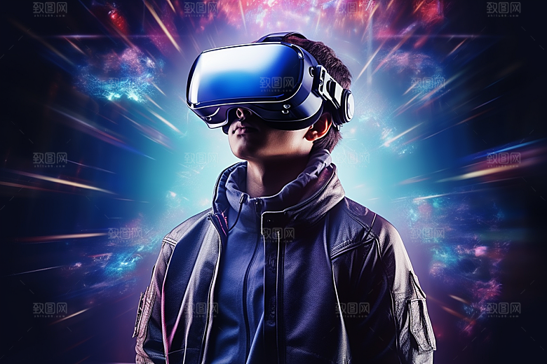 赛博VR眼镜电子设备科幻素材