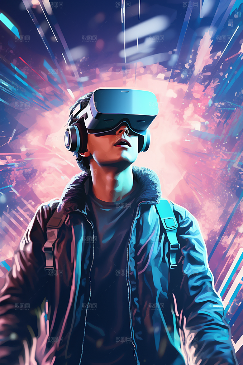 赛博VR眼镜未来科幻素材