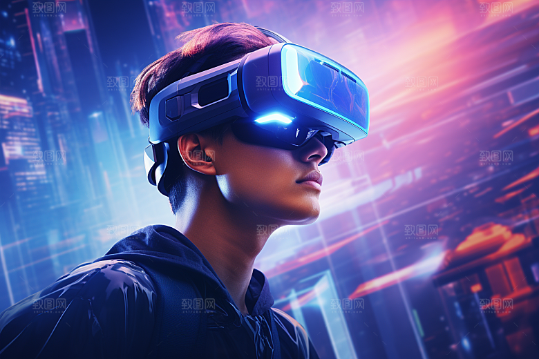 赛博VR眼镜未来科幻素材