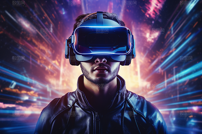 赛博VR眼镜赛博朋克科技素材