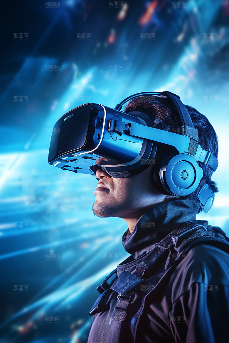 赛博VR眼镜电子设备科幻素材