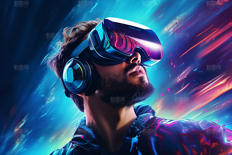 赛博VR眼镜电子设备高清素材