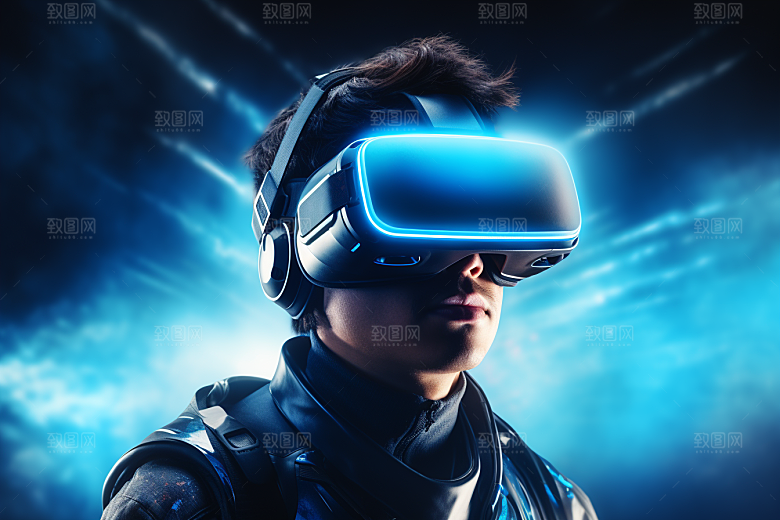 赛博VR眼镜高清电子设备素材