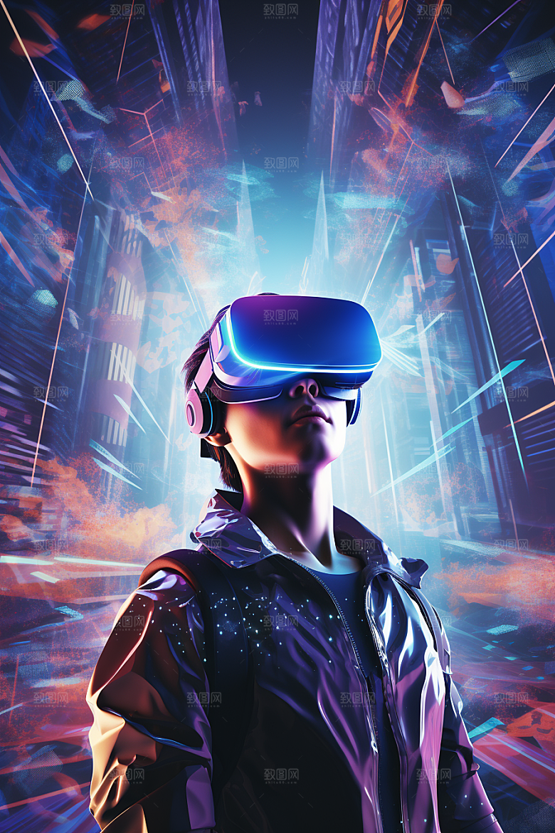 赛博VR眼镜赛博朋克夜之城素材