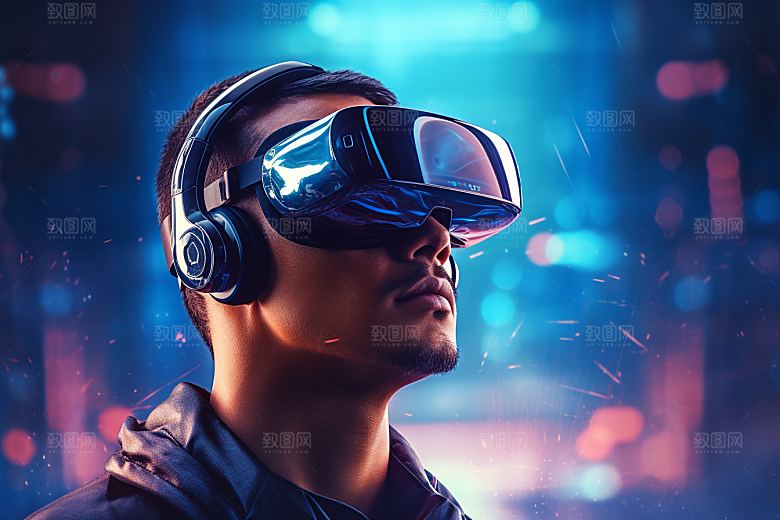 赛博VR眼镜高清科幻素材