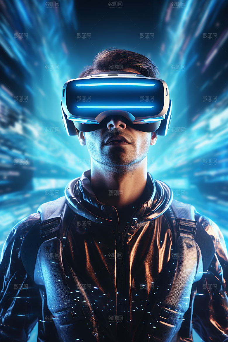赛博VR眼镜科技电子设备素材