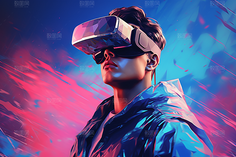 赛博VR眼镜高清夜之城素材