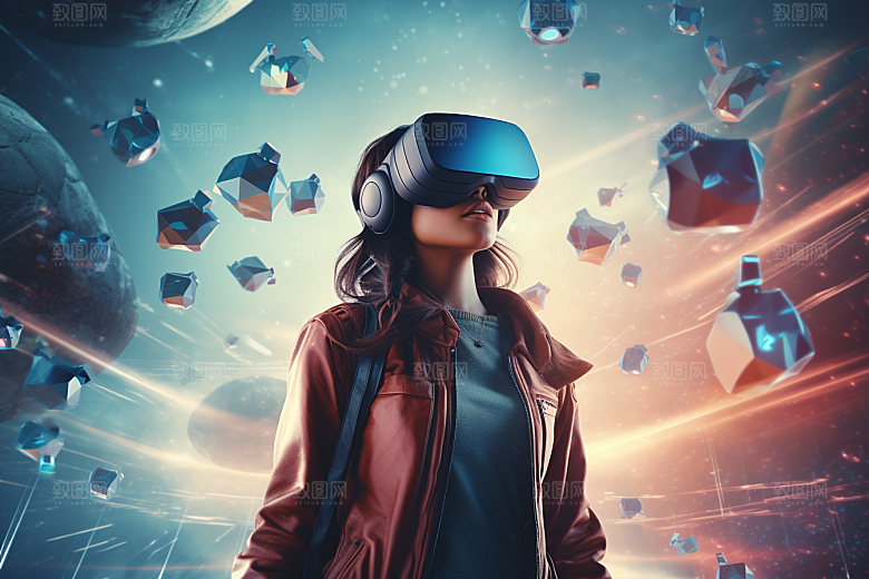 赛博VR眼镜科技高清素材