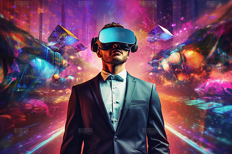 赛博VR眼镜高清科技素材