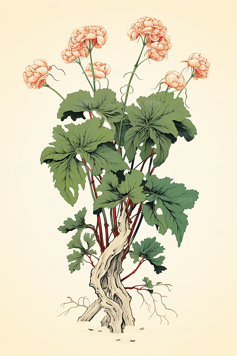 三七医学医疗插画