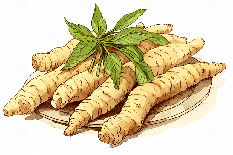 三七药方医疗插画